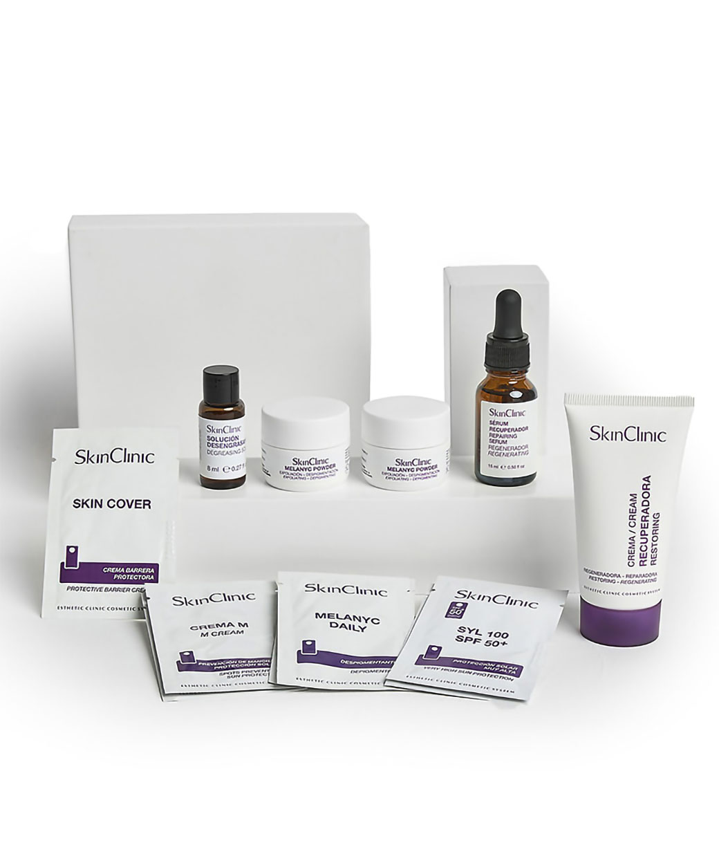 Behandling hudföryngring, oren hud, pigmentering och hyperpigmentering Melanyc Powder Kit SkinClinic